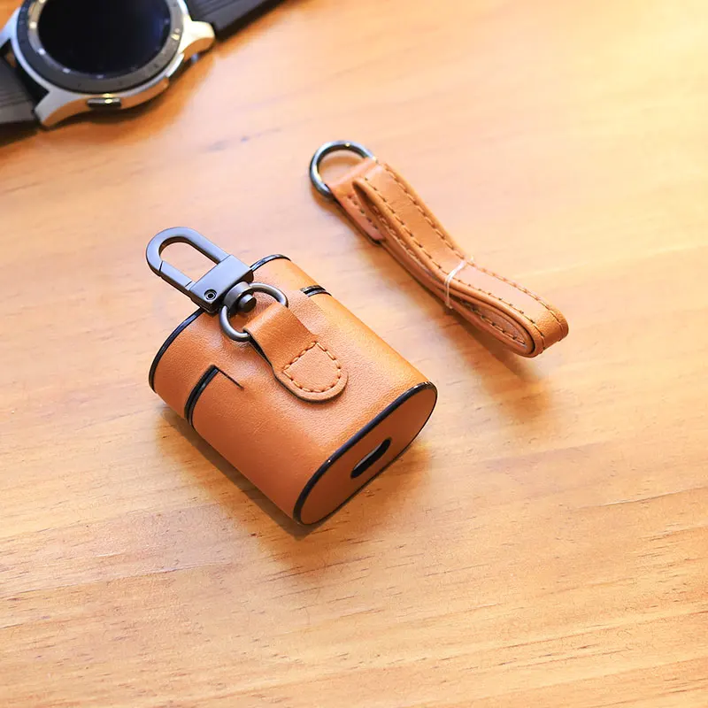 Luxurious Leather Earphone Cases for Honor FlyPods pro / Huawei FreeBuds 2 Charging Bin Business Bluetooth Protective Cover | Электроника