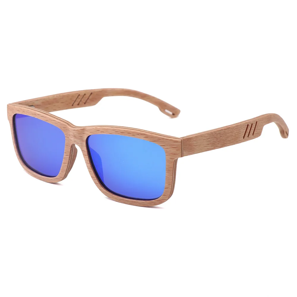 

BerWer Wood Men Sunglasses Polarized UV400 beech Wooden Sun Glasses for Women Handmade Fashion Brand Cool Sunglass