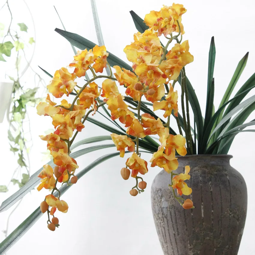 Настоящее прикосновение Орхидея искусственный цветок для дома Свадебные