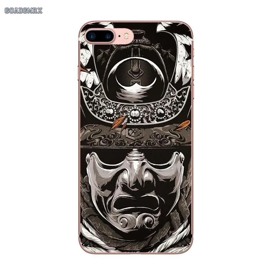 Transparent Soft Cases Covers Japan Samurai Printing Drawing For iPhone 6 6S 7 8 Plus X XS MAX XR 4 4S 5 5S SE 5C | Мобильные