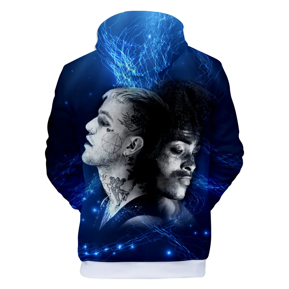 Новинка 2018 лидер продаж Lil Peep and XXXTentacion толстовки с капюшоном цифровой печатью 3D