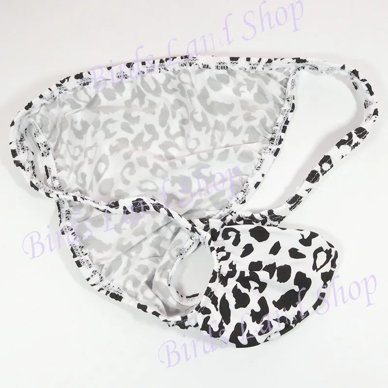 Сексуальное нижнее белье для мужчин мешковатое бикини с леопардовым принтом