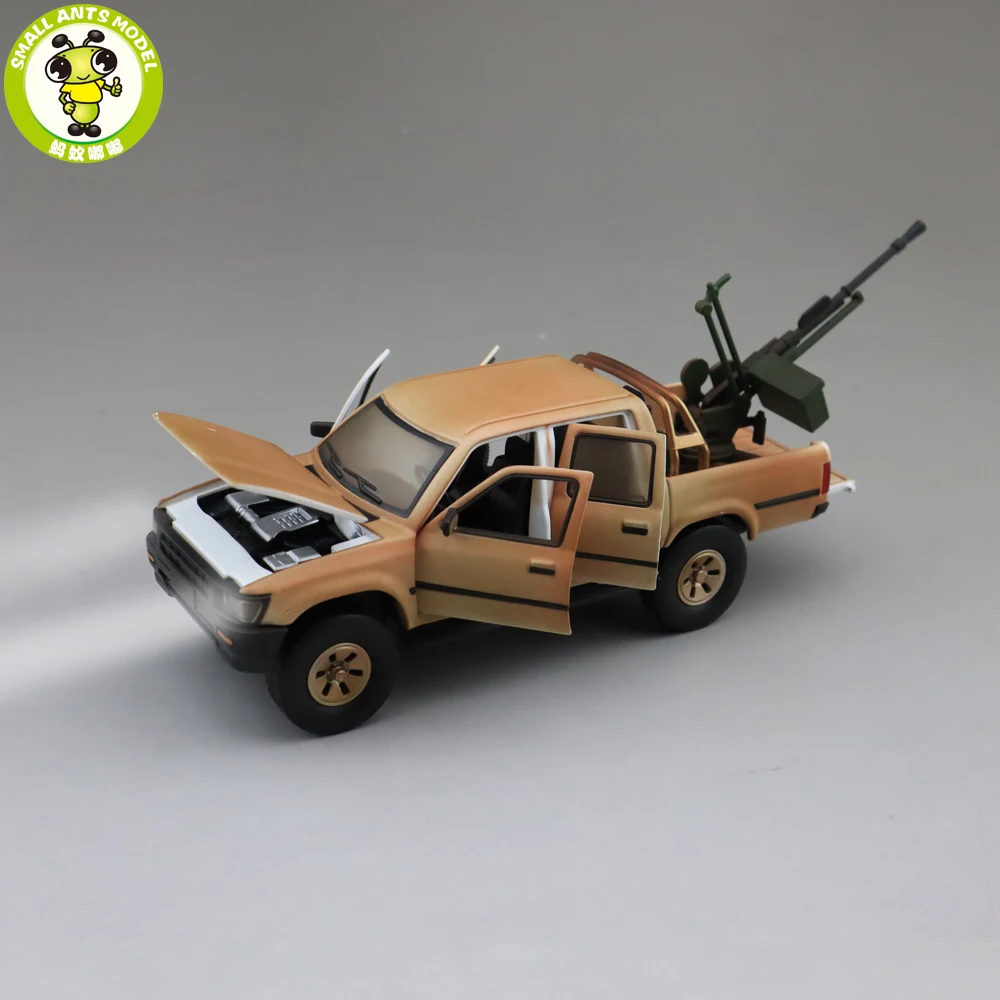 Грузовик пикап Jackiekim Hilux с пистолетом антибаком литая металлическая модель