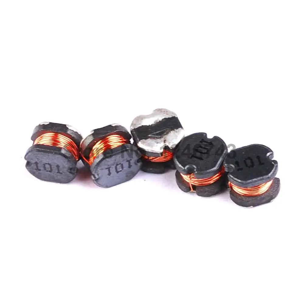 

50PCS SMD Power Inductors CD43 100UH 4*4*3mm Standard Word 101 Taping