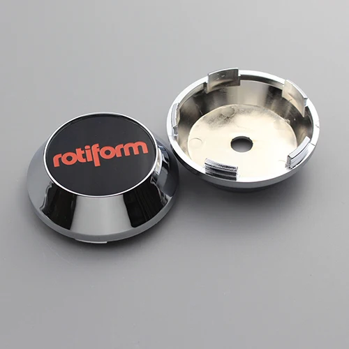 KOM набор из 4 65 мм центральный колпачок для обода voiture trim hubcap rotiform письмо логотип эмблема колпачки для колес для vossen CVT VFS2 автомобиля - Цвет: rotiform chrome cap