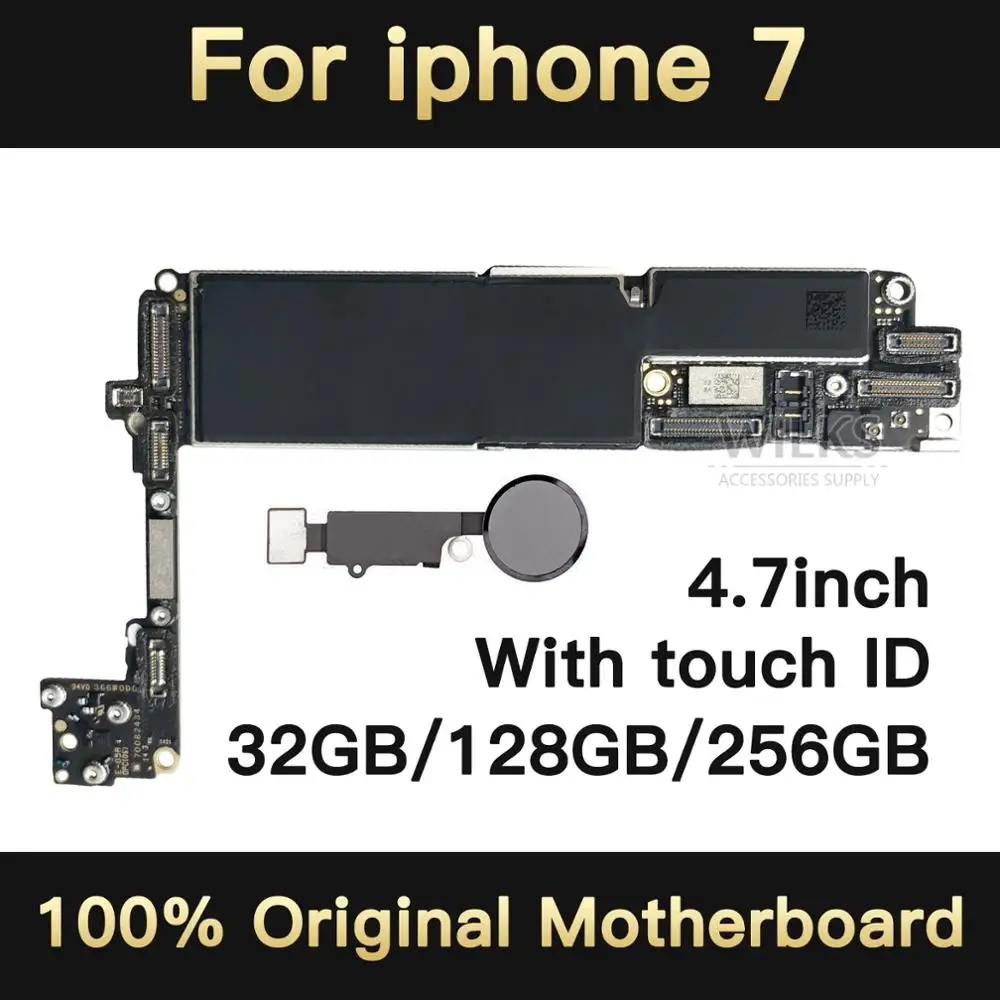 Оригинальная разблокированная материнская плата для iphone 7 с Touch ID Мобильный