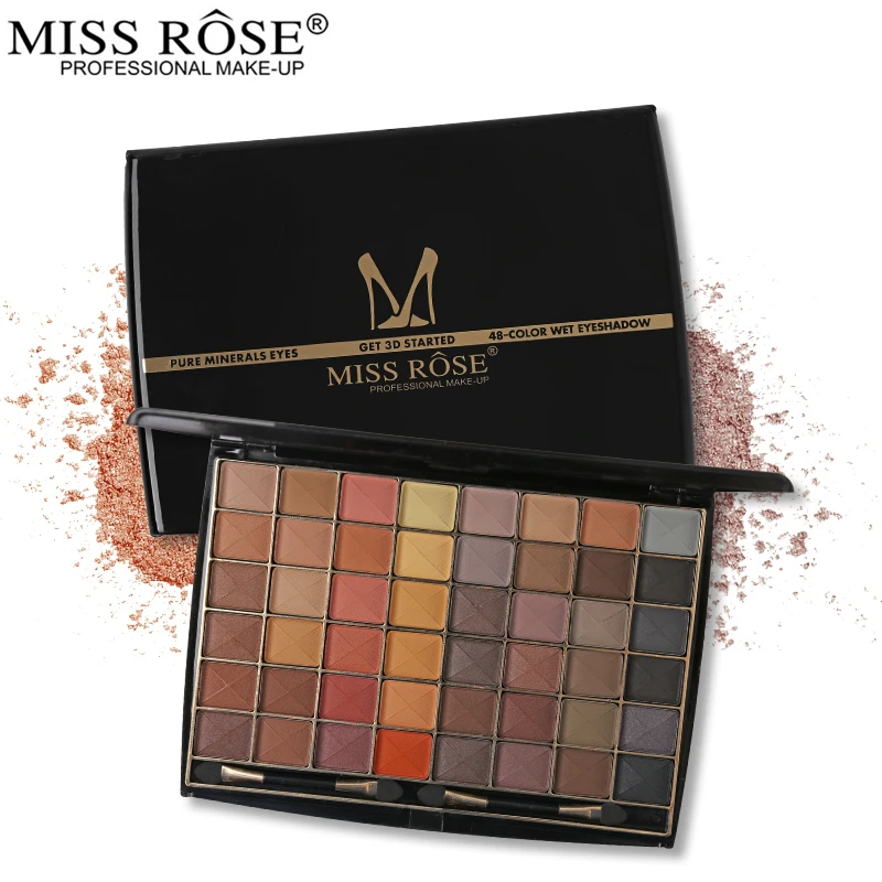 Тени для век Miss Rose палитра теней длительного действия натуральные матовые