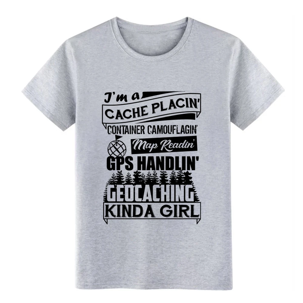 Geocaching девушка футболка мужская дизайн 100% хлопок размера плюс 3xl крутая известная