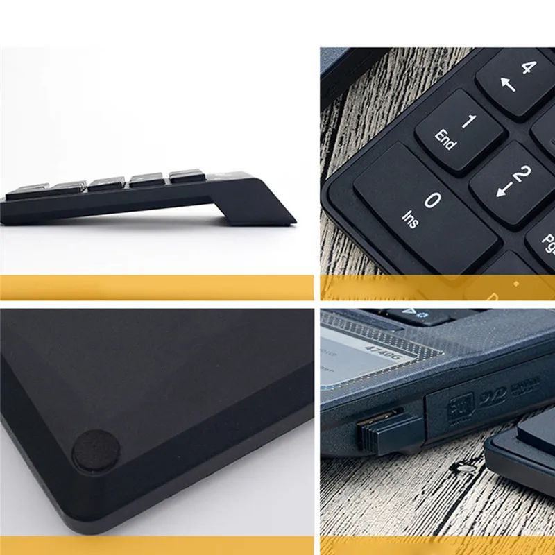 CAPRPIE 2 4G Беспроводная мини USB 18 клавиш Pad цифровая клавиатура с номером клавиатуры