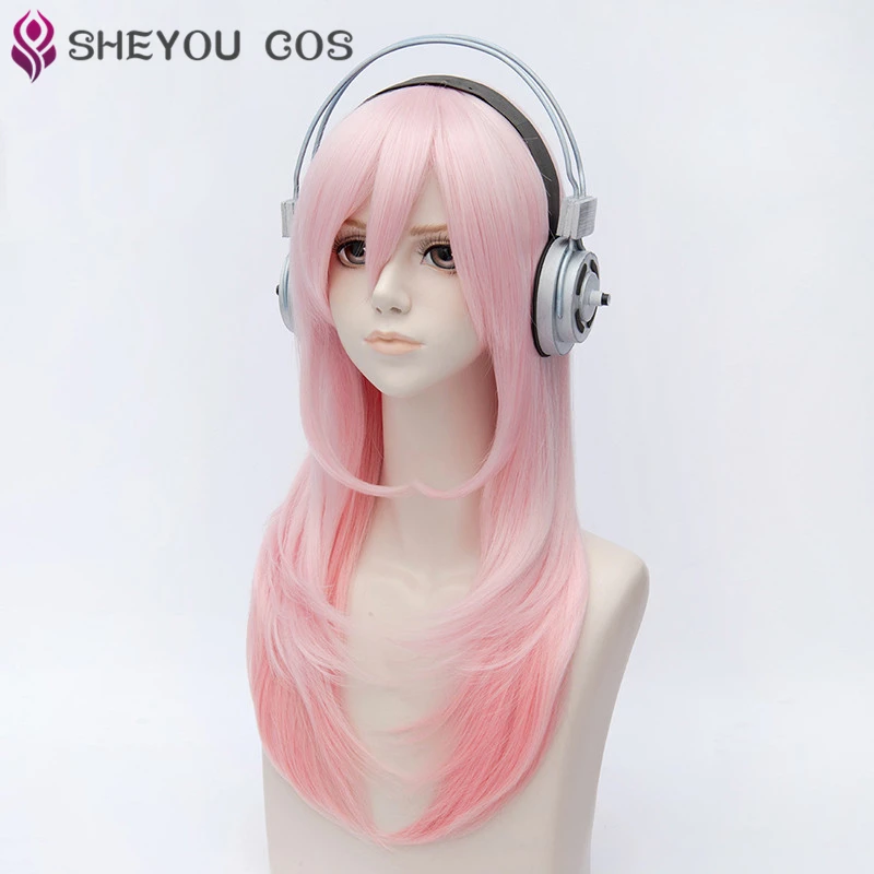Супер сонико Supersonico длиной 60 см розового цвета с эффектом деграде (переход от