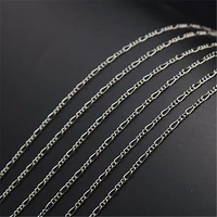 5m 16ft silver color 35mm alloy chain figaro chain tassel chain fashion necklace bracelet diy handmade materials a1097