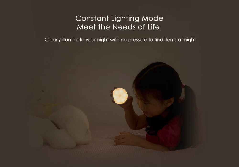 Yeelight портативный светодиодный макияж зеркало со светом затемнения умный датчик движения ночник для xiaomi умный дом леди подарок