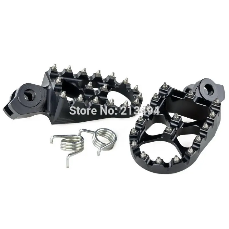 Black CNC Billet Wide Fat Foot Pegs For Suzuki RMX450Z 2010-2017 RMZ450 2008-2018 RMZ250 2010-2018 | Автомобили и мотоциклы