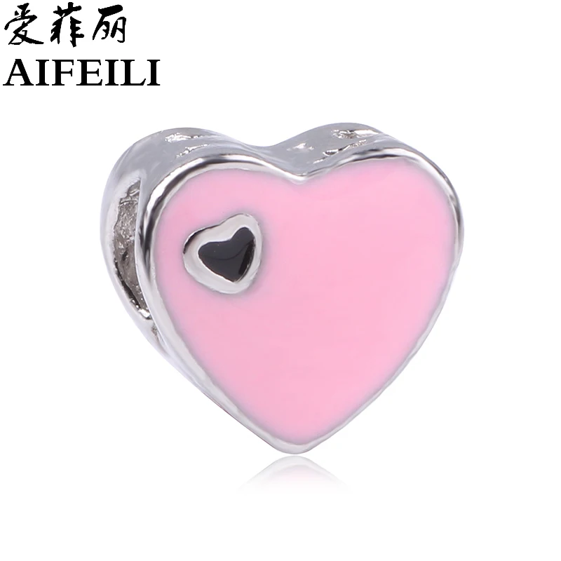 AIFEILI, серебряные бусины, платье принцессы с рисунком мышки, кошелек, подвеска, бусины, подходят для Pandora, для женщин, сделай сам, браслеты, ювелирные изделия - Цвет: C124