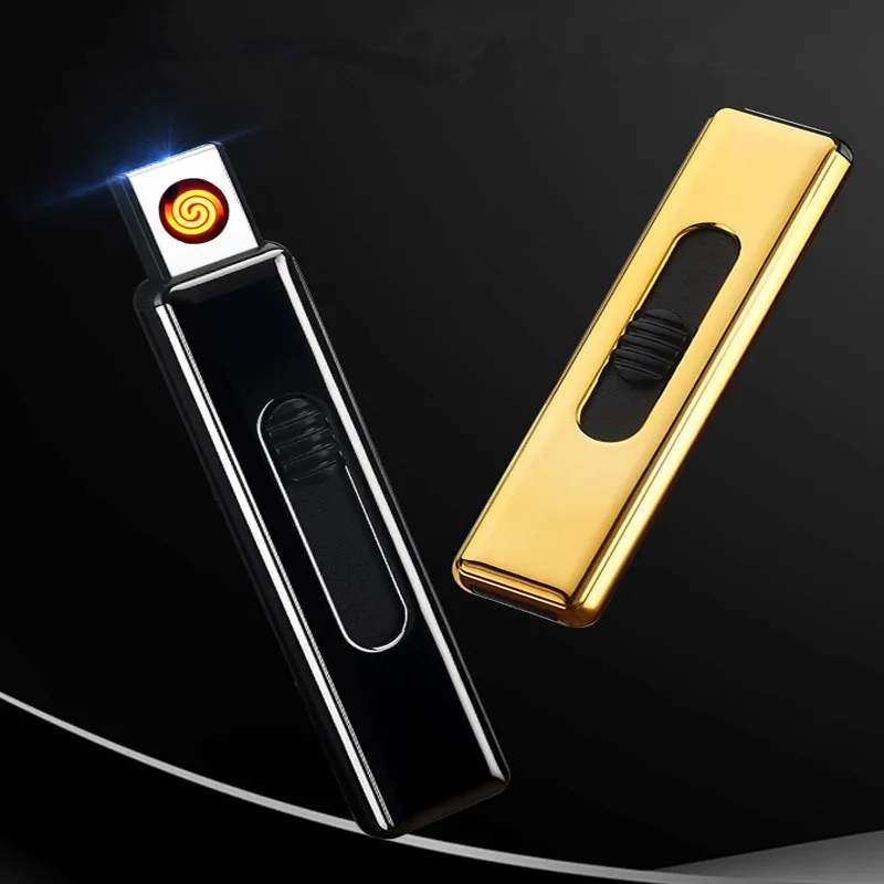 Вольфрамовая турбо USB Зажигалка для сигарет курения Электронная перезаряжаемая