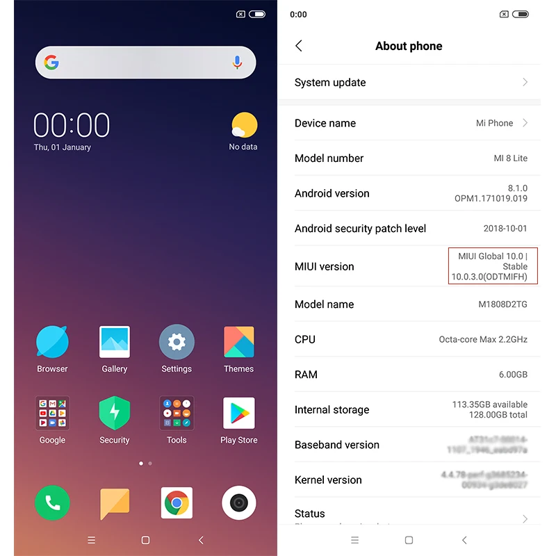 Глобальная версия Xiaomi Mi 8 Lite 6GB 128GB Snapdragon 660 6 26 ''полный экран мобильный телефон