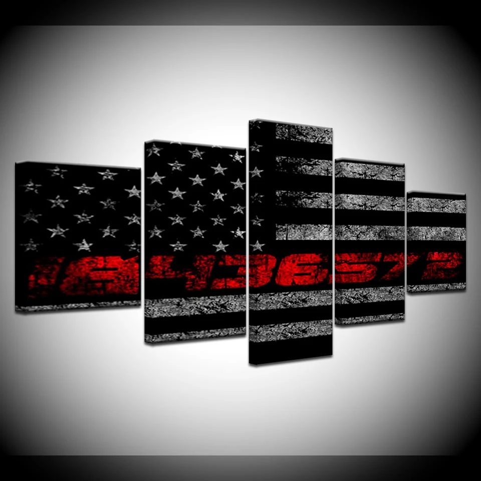 

5 Panel/piece HD Print A Flag logo modern wall posters Canvas Art Painting For home living room decoration