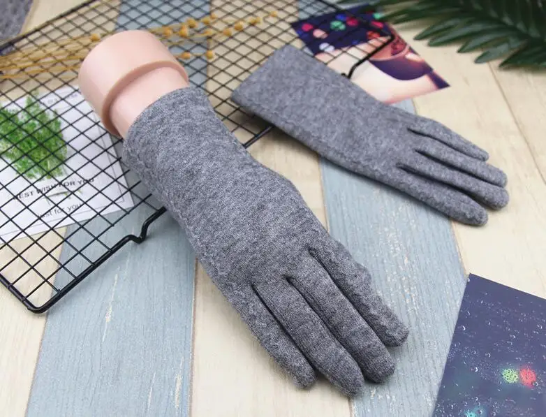 Женские осенне-зимние толстые теплые перчатки дамские из искусственного