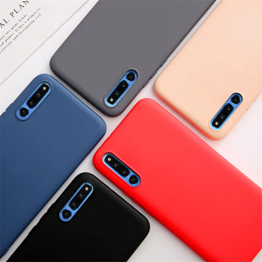 Liquid Silicone Phone Case For Huawei Honor 8X V20 Mate 10 20 Pro TPU on P20 P30 Nova 3i 3 4 Cover Housing Coque |