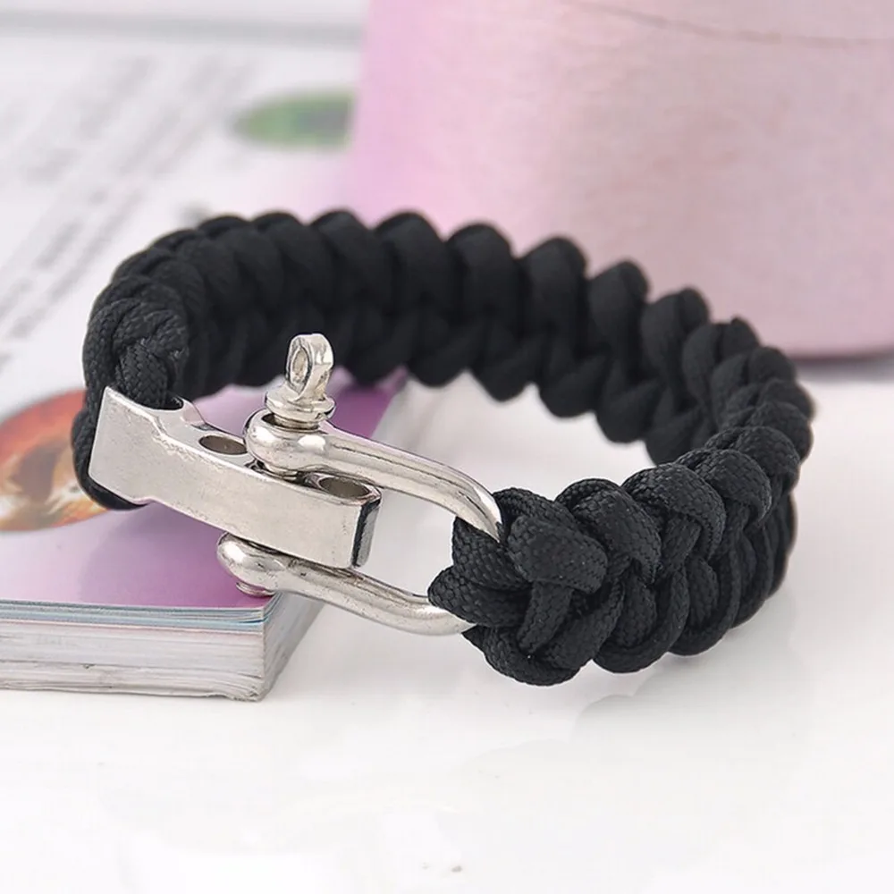 7 жильный Шнур U Форма браслет для выживания на открытом воздухе Безопасность и