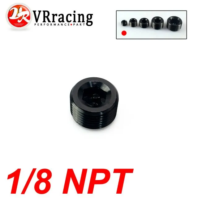 VR 1/8 &quotNPT Трубная резьба Аллен розетка черная заглушка npt SL932 02|vr racing|plug blackracing plugs |