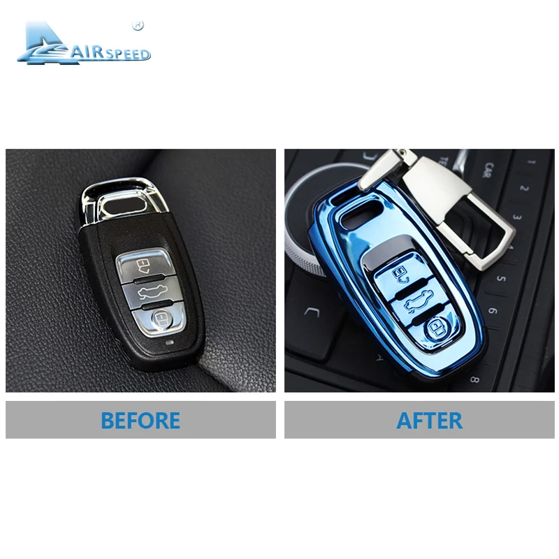 

Airspeed for audi key case audi key Cover A4 B8 B6 B7 A4L A5 A6 A6L A7 A8 Q5 Q7 R8 TT S5 S6 S7 S8 SQ5 Accessories Car Key Shell
