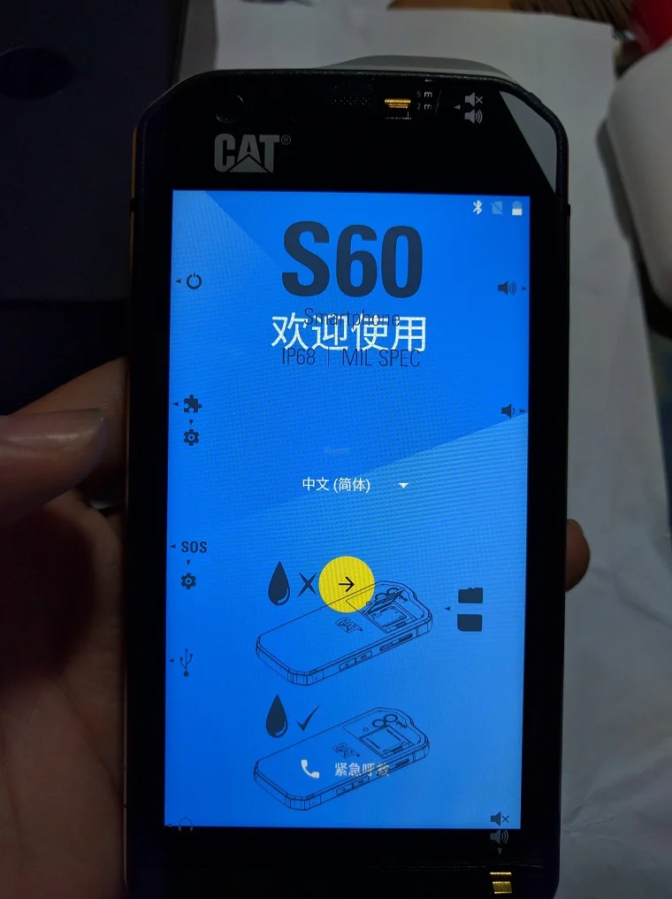 S60 FLIR инфракрасный термокамера 13,0 МП Восьмиядерный Android 6,0 ip68 прочный водонепроницаемый телефон 4G LTE gps 3 Гб ram CAT