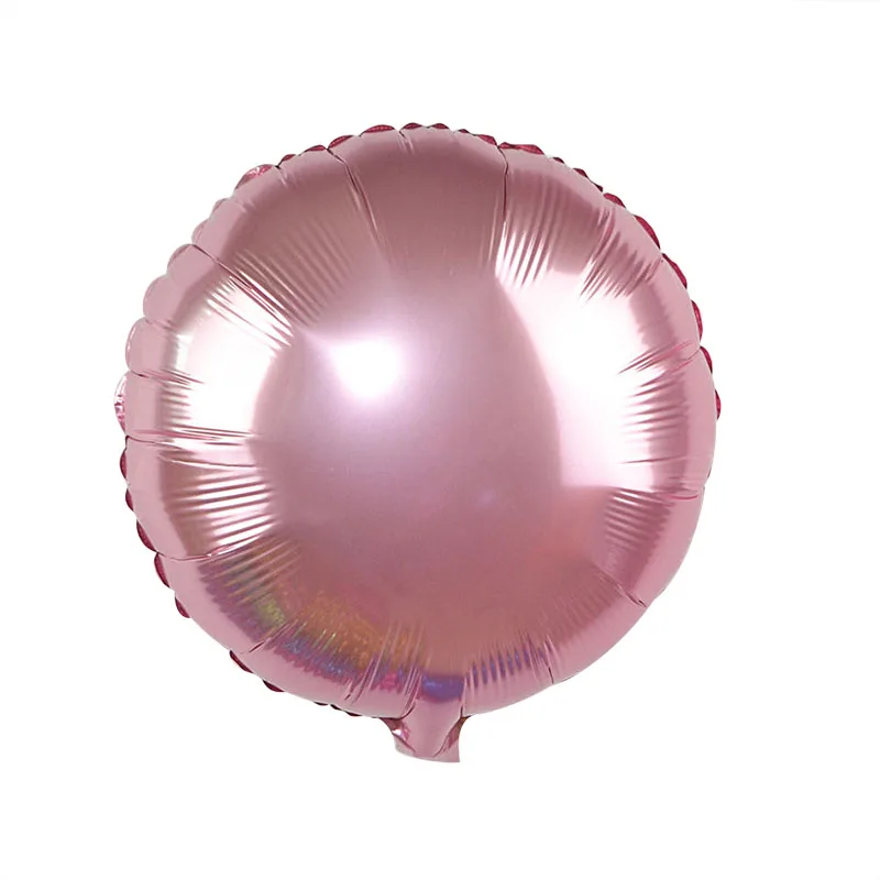 B06 pink 5 шт. 18 дюймов Золотой Серебристый воздушный шар круглый свадебный алюминиевой фольги надувные шары подарок на день рождения вечерние шары украшение Гелиевый шар - Цвет: B06 pink