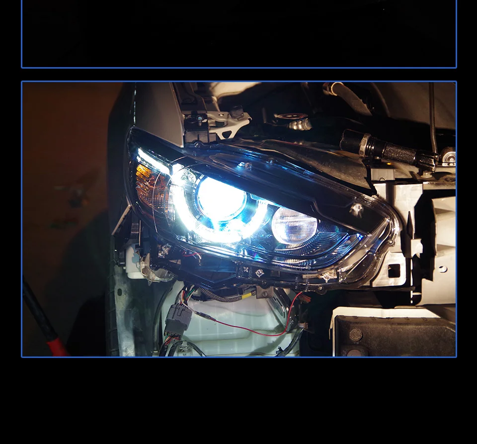 АКД Автомобиль Стайлинг фара для Mazda 6 фара дизайн Mazda 6 atenсветодио дный ZA LED DRL H7 D2H Hid вариант Ангел глаз би ксенон луч