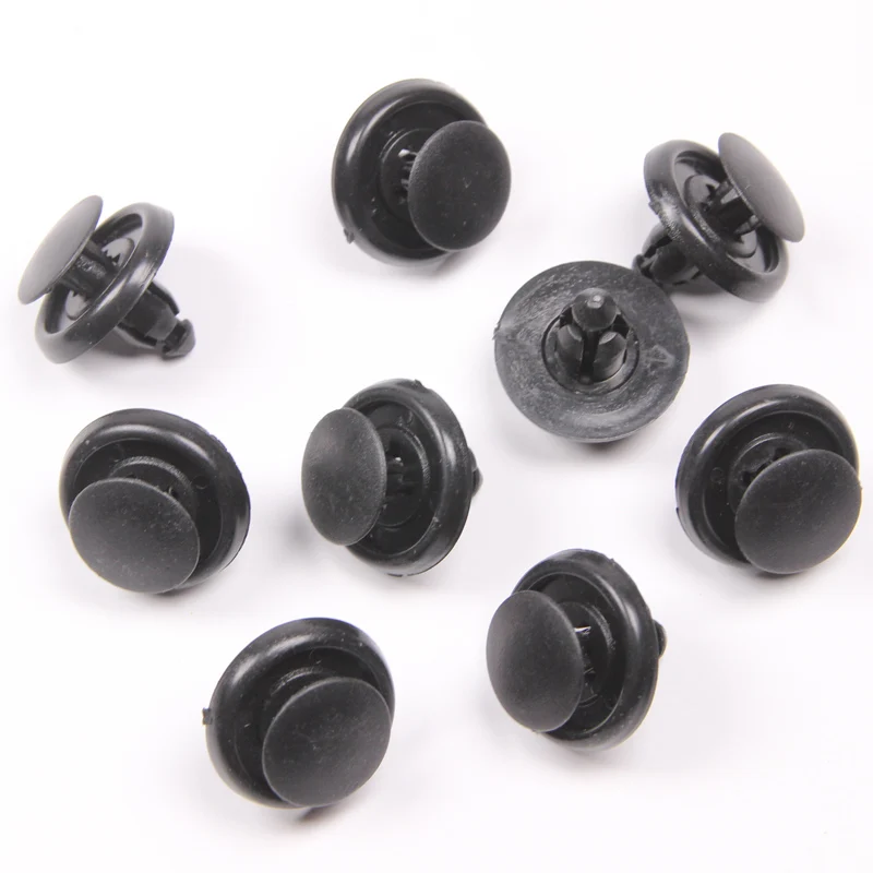 

YAQUICKA Free Shipping 100Pcs Black 7mm Hole Interior Trim Panel Car Retainer Fastener Rivets Clips Auto Accessory