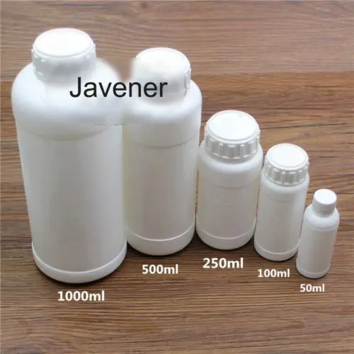 50/100/250/500/1000 мл Фторированная бутылка HDPE химическая стойкость лаборатория