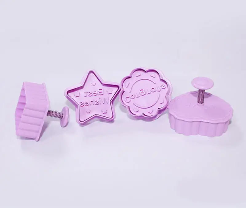 DIY Cookie Pastry Tools Love Heart Star Cake Press Mold Biscuit Stamps Fondant Sugarcraft Cutter Kitchen Baking Tool | Дом и сад