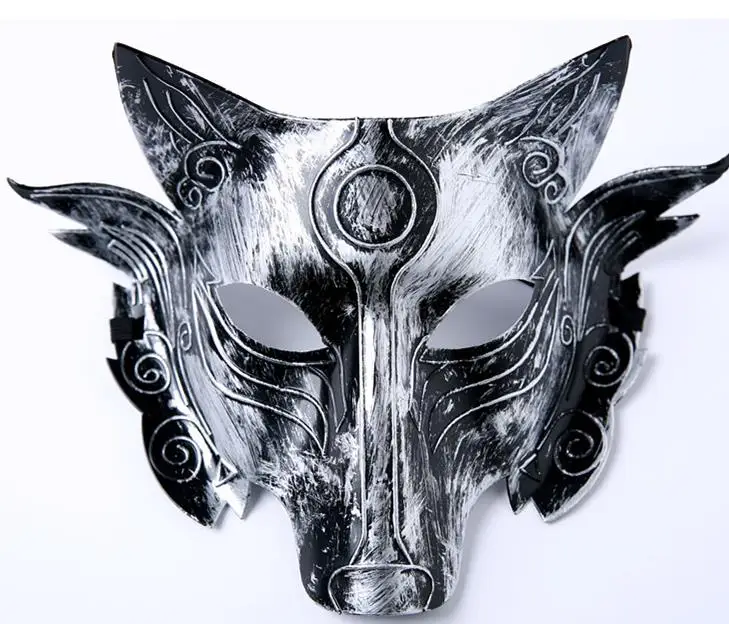Маскарадная маска Samurai с головой волка для вечеринки на Хэллоуин выпускного