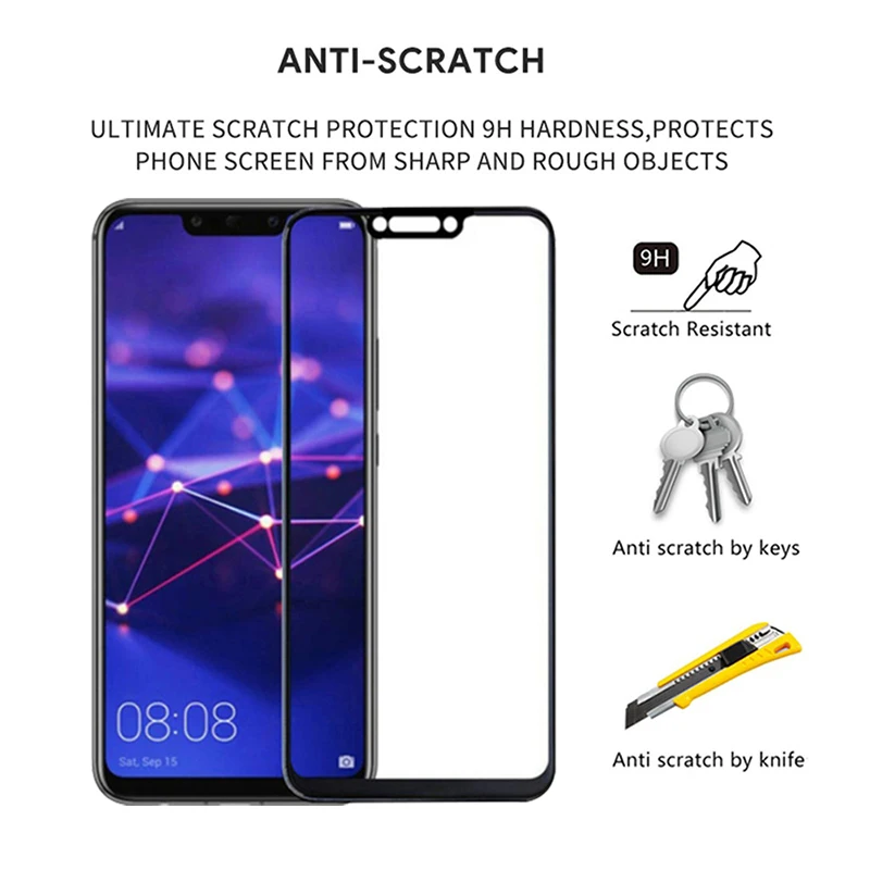 Купить 2 получить 1 закаленное стекло для Huawei P20 Pro lite Mate 20 стеклянная пленка полное