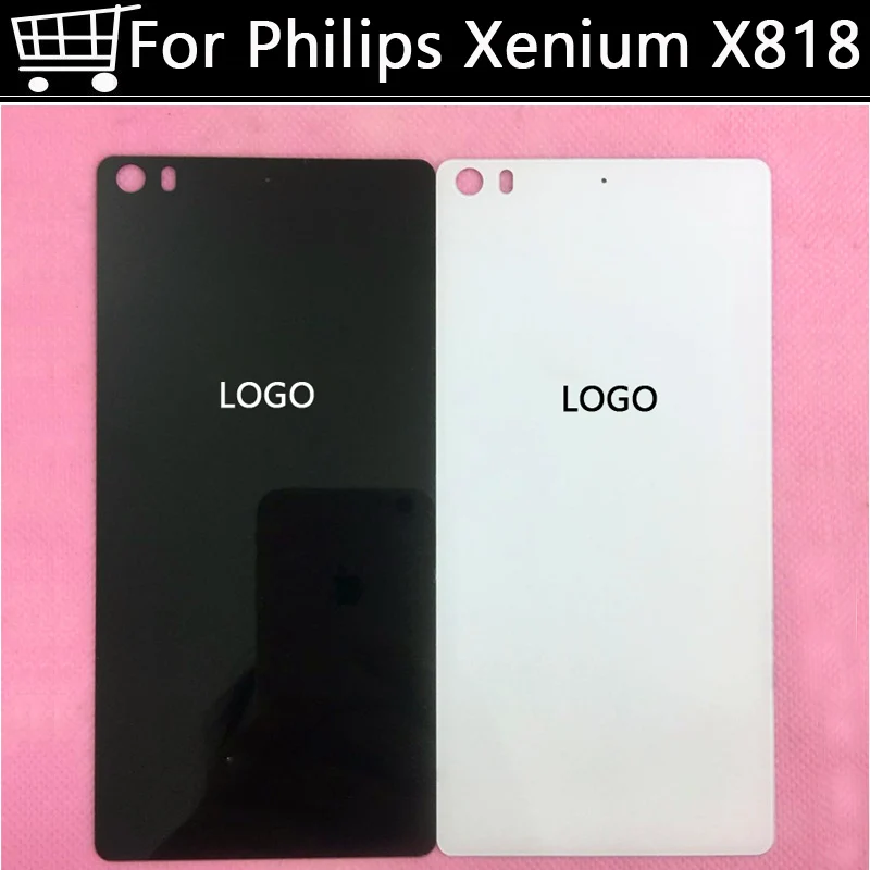 Высококачественная задняя крышка батарейного отсека с логотипом для Philips Xenium X818