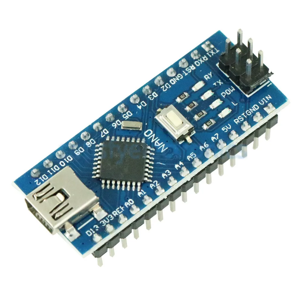 Плата микроконтроллера MINI USB Nano V3.0 ATmega328P CH340G 5 в 16 м для Arduino 328P NANO 3 0 CH340|Запасные