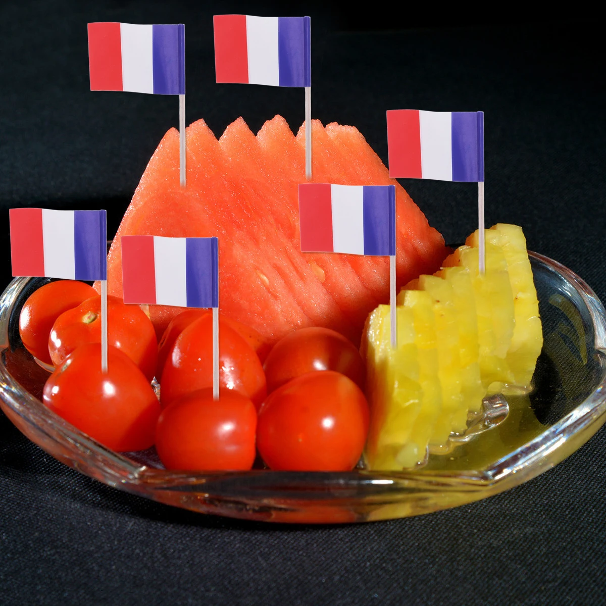 100 шт украшение для торта в форме флага Италии и Франции декоративные палочки