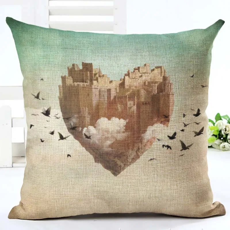 2016 модный стиль наволочка с мультяшным принтом декоративная для подушки из