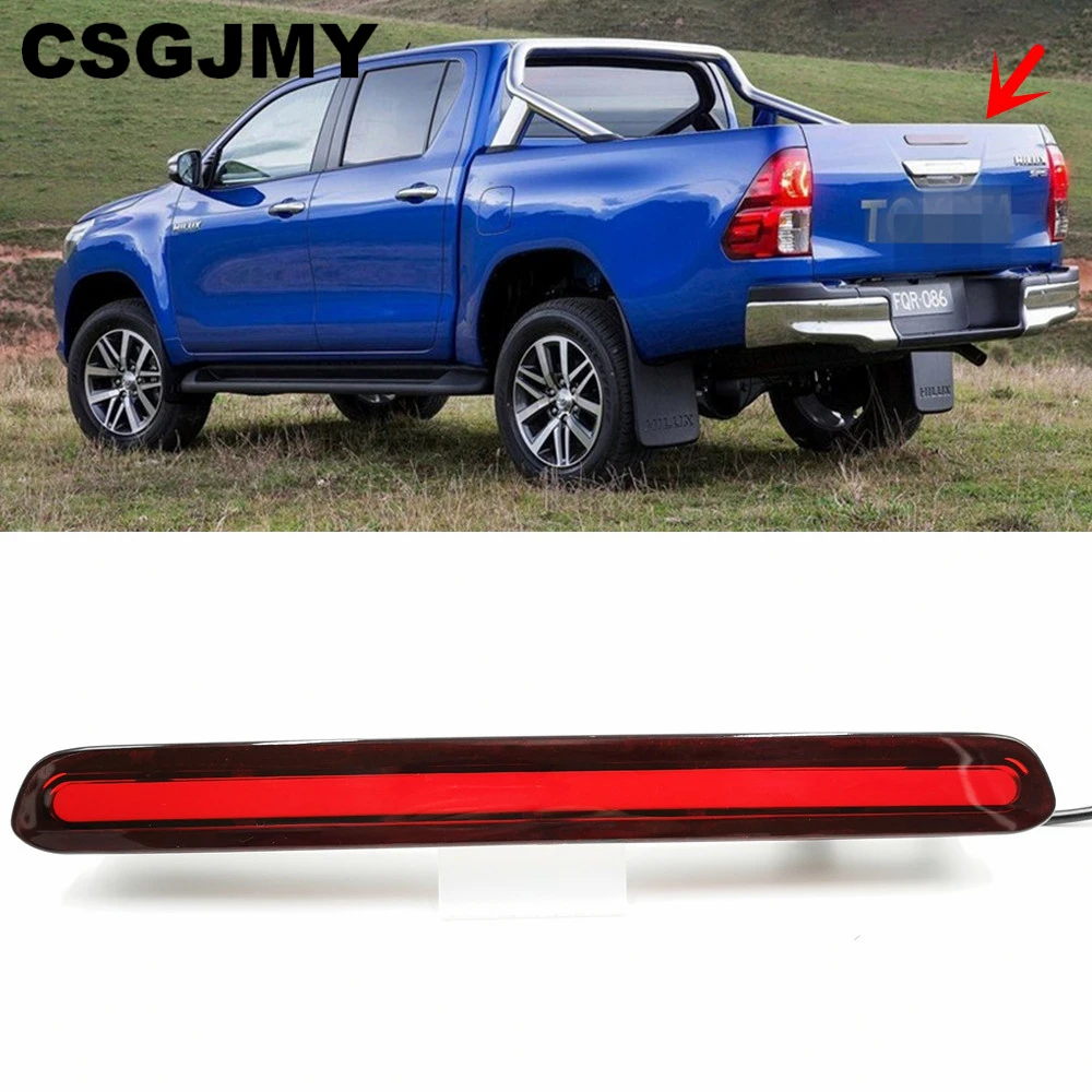 1 комплект светодиодный Отражатель COB лампа заднего DRL для Toyota Hilux Revo 2015 2016 2017 2018