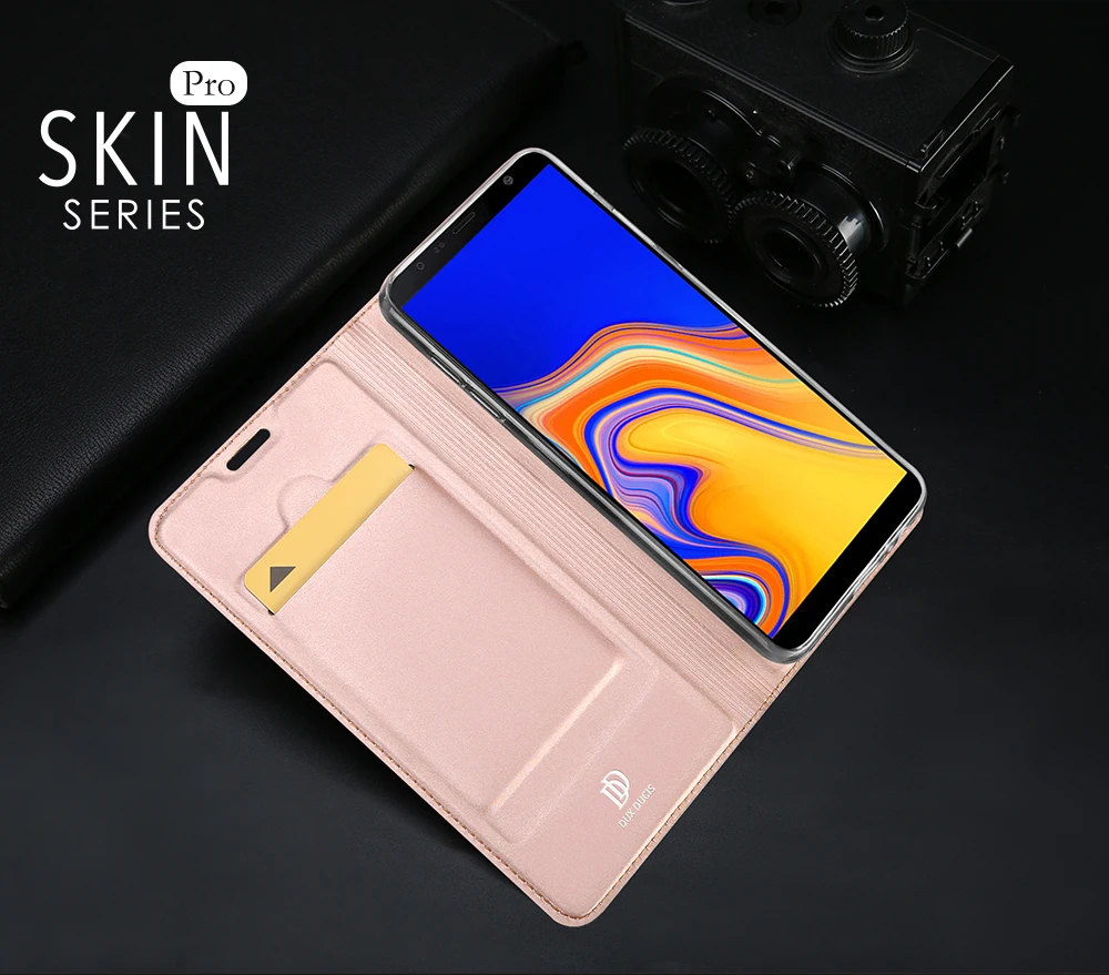 Стеклянный чехол filmGift) Роскошный кожаный книжка для Samsung Galaxy A5 A7 J4 J6 Plus A6 A8 2018 Note 9 8