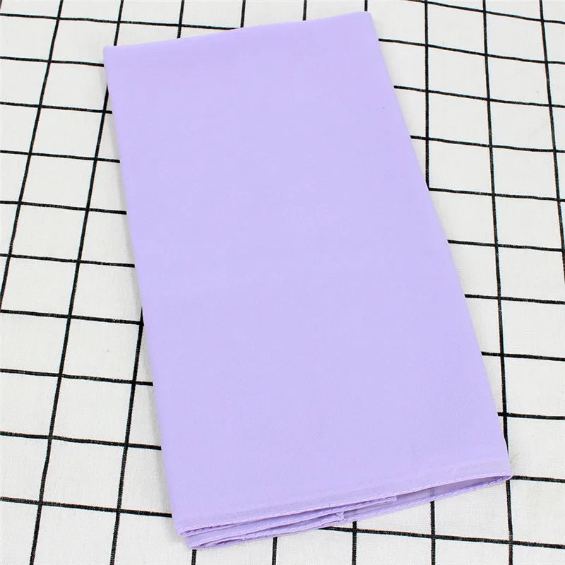 Light Purple Роскошный мягкий шифоновый мусульманский хиджаб под шарф, простой мусульманский шарф, женская накидка, Женский арабский головной платок, мгновенный тюрбан 170*75 см - Цвет: Light Purple