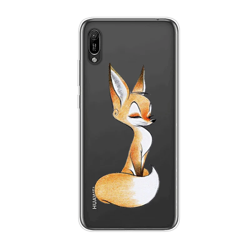 Case For Huawei Y6 Pro 2019 6.09 Inch Transparent Printing Drawing Silicone Phone Cover |