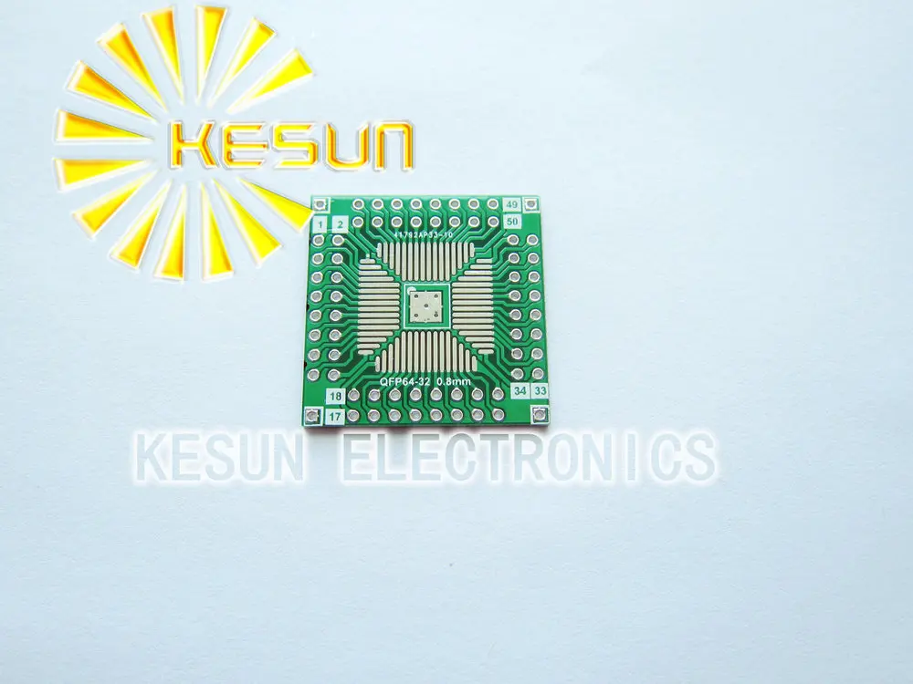 10 шт. QFP64 QFN64 поворотный DIP64 0 5 мм 8 IC адаптер гнездо/переходная пластина разъем PCB |