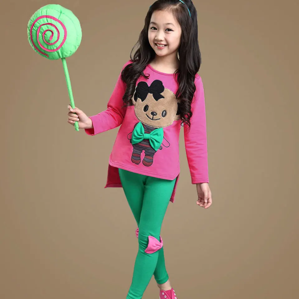 2019 Модный комплект для девочки преддошкольного возраста Комплекты одежды