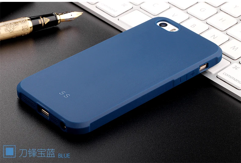 Для iPhone SE Case Задняя Крышка Помощи антидетонационных Броня Кремния шкафы Apple Iphone