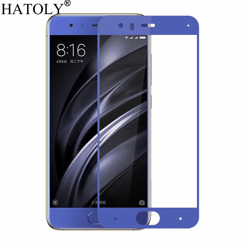 Закаленное стекло HATOLY для Xiaomi Mi 6 2 шт. защита экрана Mi6 полное покрытие 3D пленка с