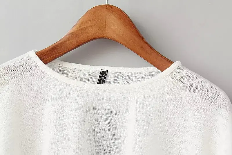 Женская футболка с бахромой Повседневная тонкая свободного покроя большие