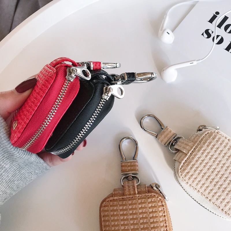 Тканый узор защитный чехол Аксессуары для кожи для AirPods наушники из искусственной кожи чехол для наушников зарядная коробка
