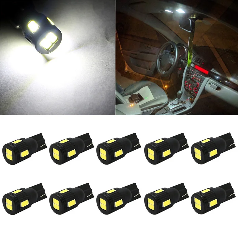 Автомобильные фары 10x T10 W5W для салона автомобиля Mazda 3 6 CX 5 CX5 2 323 626 Demio Mitsubishi Outlander Asx