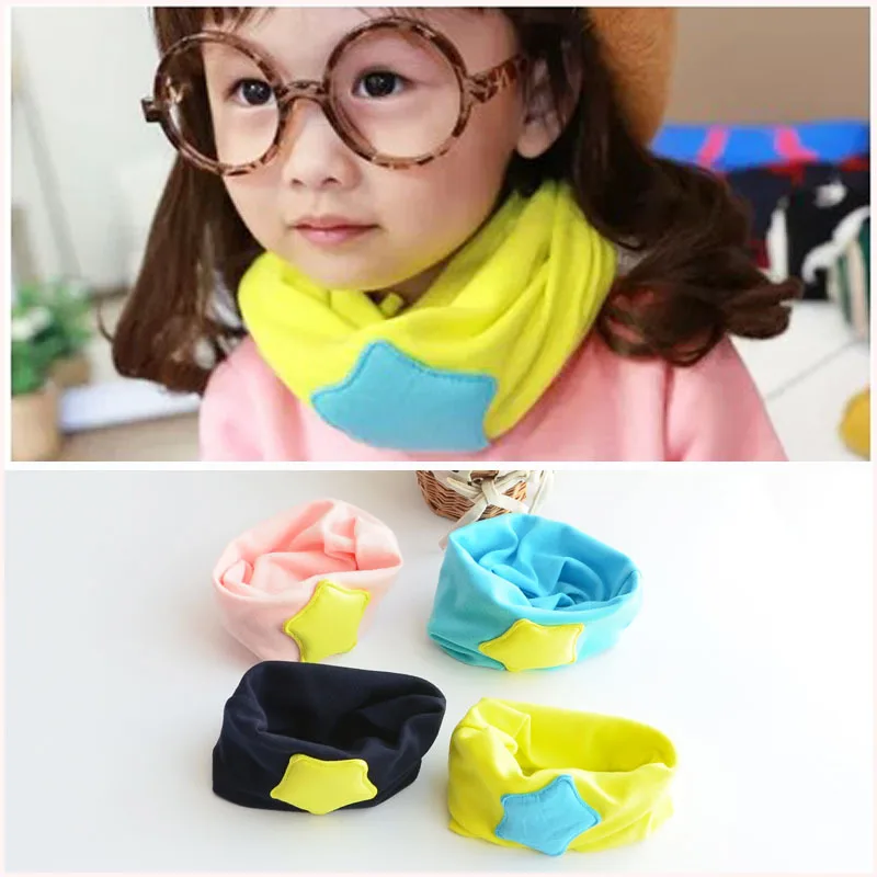 Осенне зимний модный шарф для маленьких детей уплотненное кольцо девочек шейный